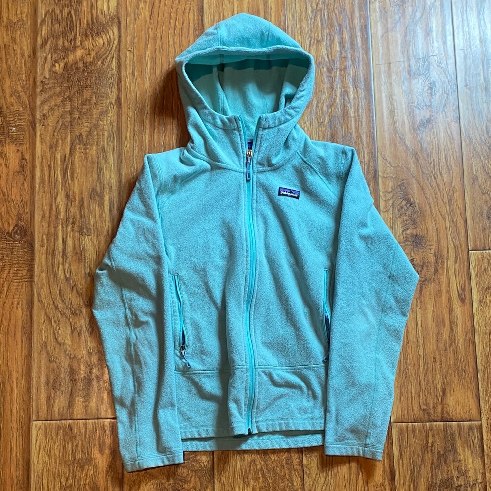 Patagonia women’s small baby blue zip up jacket
